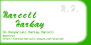 marcell harkay business card